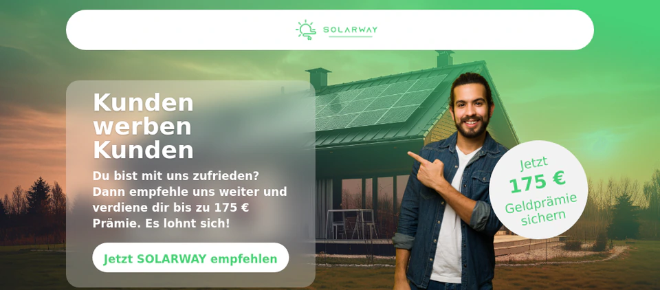 Première vue de la page de parrainage de SOLARWAY